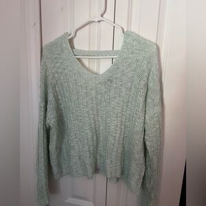 Mint green juniors sweater size large